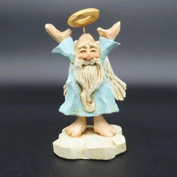 David Frykman “The Oldest Angel” Figurine Concertina 1995 - DF3107 PRAISE GOD - Picture 1 of 5